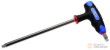 Llave acodada en "t" torx doble, t50 x 200 mm.,con empuñadura