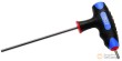 Llave acodada en "t" allen doble, 4 x 120 mm.,con empuñadura