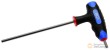 Llave acodada en "t" allen doble, 5 x 140 mm., con empuñadura