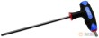 Llave acodada en "t" allen doble, 6 x 160 mm., con empuñadura