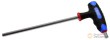 Llave acodada en "t" allen doble, 7 x 170 mm., con empuñadura
