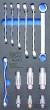 Bandeja 1/3 de polifoam con 6 llaves de racores (para GTi101761) + llave de racor 10x11 (para GTi101791) + 6 vasos largos 3/8" abiertos de sonda lambda