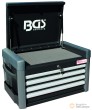 Baul de herramientas de 4 bandejas y bandeja superior de apertura hidraulica para GTi104111