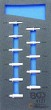 Bandeja 1/3 de polifoam con 11 vasos largos 1/4" hex. (3/16" - 1/2" sae / para GTi102429)