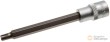 Vaso corto 1/2" punta ribe, r8 x 140 mm
