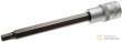 Vaso corto 1/2" punta allen, h7 x 140 mm. para piston de freno y otros usos