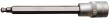 Vaso corto 1/2" punta allen bola, hb6 x 140 mm.