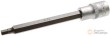 Vaso corto 1/2" punta allen, h6 x 140 mm.