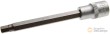 Vaso corto 1/2" punta allen, h8 x 140 mm.