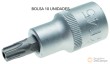 Bolsa 10 vasos cortos 1/2" punta torx inviolable, t45h x 58 mm
