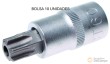 Bolsa 10 vasos cortos 1/2" punta torx inviolable, t60h x 58 mm