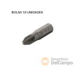 Bolsa 10 puntas pozidriv 5/16", pz4 x 30 mm