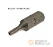 Bolsa 10 puntas torx inviolable 5/16", t15h x 30 mm