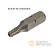 Bolsa 10 puntas torx inviolable 5/16", t25h x 30 mm