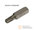 Bolsa 10 puntas torx inviolable 5/16", t30h x 30 mm
