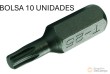 Bolsa 10 puntas torx 5/16" , t35 x 30 mm