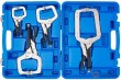 Estuche 4 mordazas grip cuello de cisne para soldadura (165 - 229 - 279 - 356 mm.)