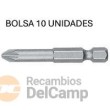 Bolsa 10 puntas 1/4" larga de atornillador, pz1 x 50 mm