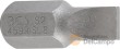 Punta 3/8" plana 10 mm, pl8 x 30 mm