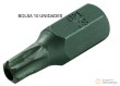 Bolsa 10 puntas torx inviolable 10 mm, t40h x 30 mm