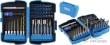 Estuche 55 pcs, 1/4" (7 brocas 1/4" ø 1,0 - 1,5 - 2 - 2,5 - 3 - 3,2 - 5 mm + 43 puntas 1/4" planas/ph/allen/torx* vaso hex. + 2 adaptadores 1/4" para taladro)