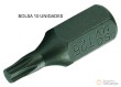 Bolsa 10 puntas torx 10 mm, t25 x 30 mm