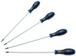 Blister 4 destornilladores torx extralargos ( t15 - t20 - t25 - t30 x 250 mm.) con mango ergonómico bimateria