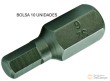 Bolsa 10 puntas allen 10 mm, h6 x 30 mm