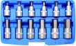 Estuche 12 vasos cortos 1/2" con punta allen (5 - 6 - 7 - 8 - 10 - 12 - 14 - 16 - 17 - 18 - 19 - 22 mm.)
