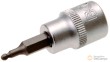 Vaso corto 3/8" punta allen bola, 3 mm
