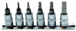 Regleta 6 vasos cortos 1/4" con punta allen ( 1,5 - 2 - 2,5 - 3,5 - 4 - 6 mm)