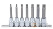 Regleta de 7 vasos cortos 1/2" con punta xzn ( m5 - m6 - m8 - m9 - m10 - m12 - m14 x 100 mm.)
