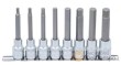 Regleta de 8 vasos cortos 1/2" con punta allen ( h5 - h6 - h7 - h8 - h10 - h11 - h12 - h13 x 100 mm.)