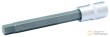 Vaso corto 1/2" punta allen, h11 x 140 mm
