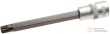 Vaso corto 1/2" punta xzn, m10 x 140 mm