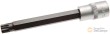 Vaso corto 1/2" punta xzn, m12 x 140 mm