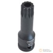 Vaso largo 1/2" impacto punta xzn inviolable, m18h x 78 mm., para soporte rodamiento vw t4 y touareg