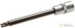 Vaso corto 1/2" punta torx, t45 x 140 mm