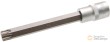 Vaso corto 1/2" punta torx, t60 x 140 mm