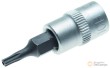 Vaso corto 1/4" punta pentagonal inviolable, ts10h x 38 mm