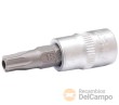 Vaso corto 1/4" punta pentagonal inviolable, ts30h x 38 mm