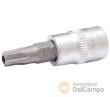 Vaso corto 1/4" punta pentagonal inviolable, ts50h x 38 mm