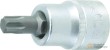 Vaso corto 3/4" punta torx t60 x 80 mm