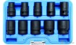 Estuche 10 vasos cortos 1/2" impacto hex. (10 - 24 x 38 mm) *protorque