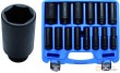 Estuche 14 vasos largos 1/2" impacto hex. (10 - 32 x 78 mm)