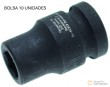 Bolsa 10 vasos cortos 1/2" impacto hex., 11 mm