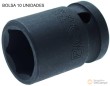 Bolsa 10 vasos cortos 1/2" impacto hex., 20 mm
