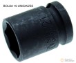 Bolsa 10 vasos cortos 1/2" impacto hex., 21 mm