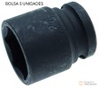 Bolsa 5 vasos cortos 1/2" impacto hex., 24 mm