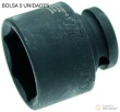 Bolsa 5 vasos cortos 1/2" impacto hex., 32 mm